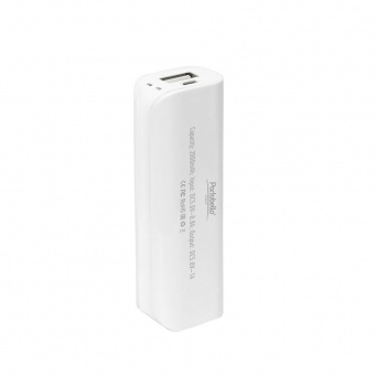 Внешний аккумулятор, Aster PB, 2000 mAh, белый, транзитная упаковка фото 