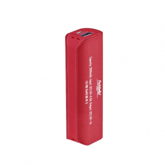 Внешний аккумулятор, Aster PB, 2000 mAh, красный, транзитная упаковка фото 