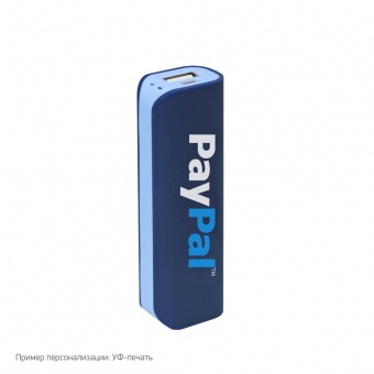 Внешний аккумулятор, Aster PB, 2000 mAh, синий/голубой,  транзитная упаковка фото 