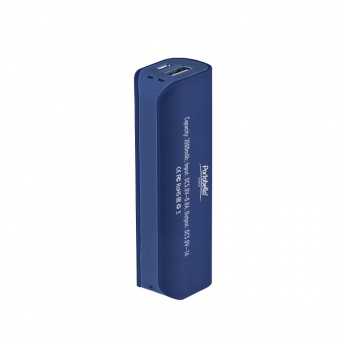 Внешний аккумулятор, Aster PB, 2000 mAh, синий, подарочная упаковка с блистером фото 