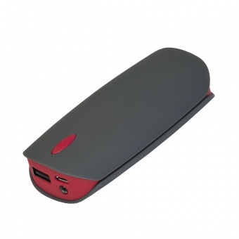 Внешний аккумулятор, Cleo PB, 4000 mAh, серый/красный, транзитная упаковка фото 1