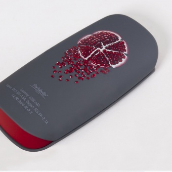Внешний аккумулятор, Cleo PB, 4000 mAh, серый/красный, транзитная упаковка фото 