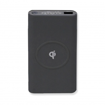 Внешний аккумулятор, Forte с беспроводной зарядкой, 10000 mAh, черный, подарочная упаковка с блистером фото 