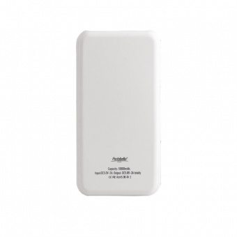 Внешний аккумулятор, Grand PB, 10000 mAh, белый,  подарочная упаковка с блистером фото 
