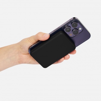 Внешний аккумулятор Largo PD 5000mAh с функцией беспроводной зарядки 15W, черный фото 