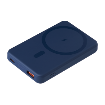 Внешний аккумулятор Largo PD 5000mAh с функцией беспроводной зарядки 15W, синий фото 