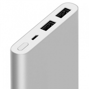 Внешний аккумулятор Mi Power Bank 2S, 10000 мАч, серебристый фото 