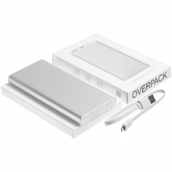 Внешний аккумулятор Mi Power Bank 2S, 10000 мАч, серебристый фото 
