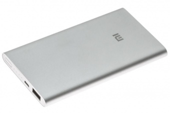 Внешний аккумулятор MI Powerbank 2, 5000 мАч, серебристый фото 