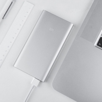 Внешний аккумулятор MI Powerbank 2, 5000 мАч, серебристый фото 
