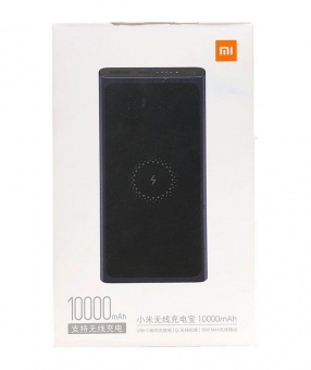 Внешний аккумулятор Mi Wireless Power Bank, 10000 мАч, черный фото 