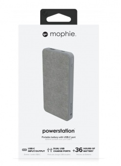 Внешний аккумулятор Mophie Powerstation 10000 мАч, серый фото 