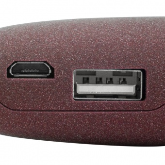 Внешний аккумулятор Pebble 2600 мАч, винный фото 
