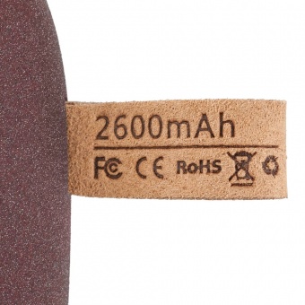 Внешний аккумулятор Pebble 2600 мАч, винный фото 