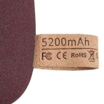 Внешний аккумулятор Pebble 5200 мАч, винный фото 