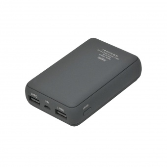 Внешний аккумулятор, Portu PB, 10000 mAh, серый фото 