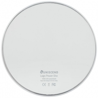 Аккумулятор с подсветкой логотипа Uniscend Disc, 3000 мАч фото 4