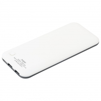 Внешний аккумулятор, Slim NEO, 10000 mAh, серый/белый фото 