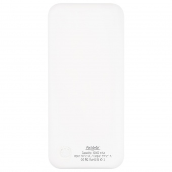 Внешний аккумулятор, Slim NEO, 10000 mAh, серый/белый фото 