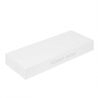 Внешний аккумулятор, Slim PB, 5000 mAh, черный/белый, подарочная упаковка фото 