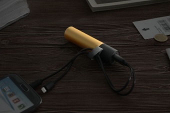 Внешний аккумулятор stickBank 2600 mAh, золотистый фото 