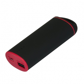Внешний аккумулятор, Travel Max PB, 4000 mAh, черный/красный, подарочная упаковка с блистером фото 