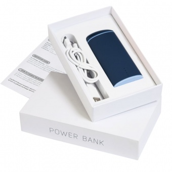 Внешний аккумулятор, Travel Max PB, 4000 mAh, серый/мятный, подарочная упаковка фото 