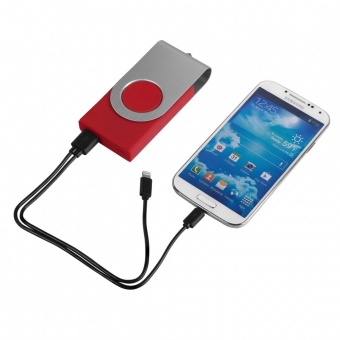 Внешний аккумулятор Twist 4000 mAh, красный фото 