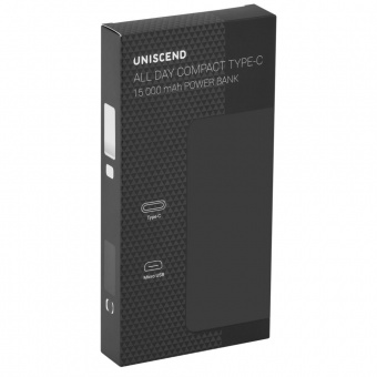 Внешний аккумулятор Uniscend All Day Compact Type-C 15000 мAч, белый фото 