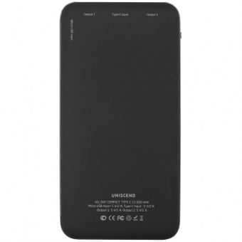 Внешний аккумулятор Uniscend All Day Compact Type-C 15000 мAч, черный фото 