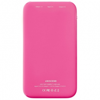 Внешний аккумулятор Uniscend Half Day Compact 5000 мAч, розовый фото 