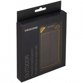 Внешний аккумулятор Uniscend Outdoor 8000 мАч с солнечной батареей фото 11