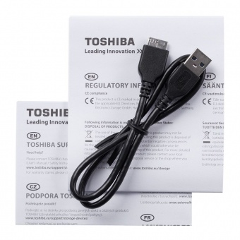 Внешний диск Toshiba Canvio, USB 3.0, 1Тб, черный фото 