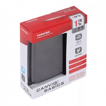 Внешний диск Toshiba Canvio, USB 3.0, 1Тб, черный фото 