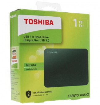 Внешний диск Toshiba Canvio, USB 3.0, 1Тб, черный фото 