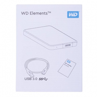 Внешний диск WD Elements, USB 3.0, 1Тб, черный фото 4
