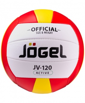 Волейбольный мяч Active, красный с желтым фото 