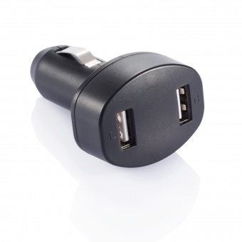 Зарядное устройство для автомобиля с 2 USB-портами, черный фото 