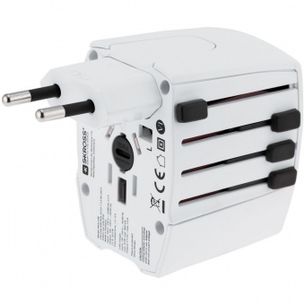 Зарядное устройство S-Kross MUV USB для путешествий, белое фото 