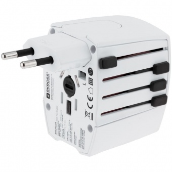 Зарядное устройство S-Kross MUV USB для путешествий, белое фото 3