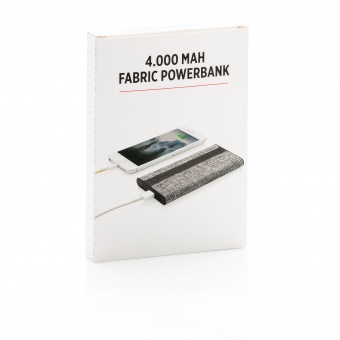 Зарядное устройство в тканевом корпусе, 4000 mAh фото 