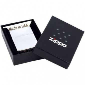 Зажигалка Zippo Classic High Polish, серебристая фото 