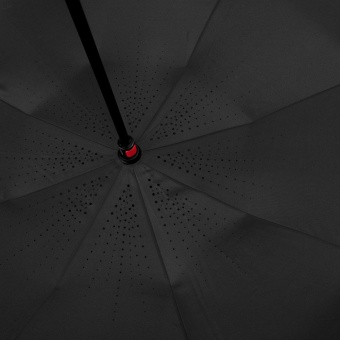 Зонт наоборот Unit Style, трость, черный фото 8