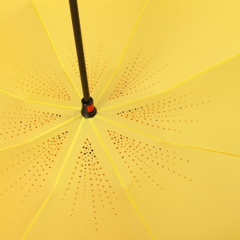 Зонт наоборот Unit Style, трость, оранжево-желтый фото 5