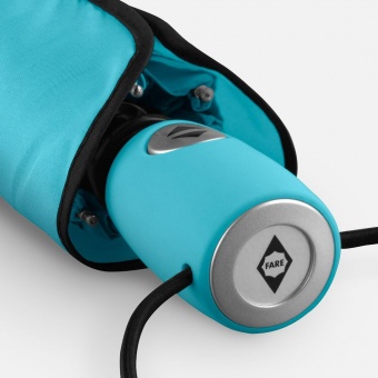 Зонт складной AOC, бирюзовый фото 