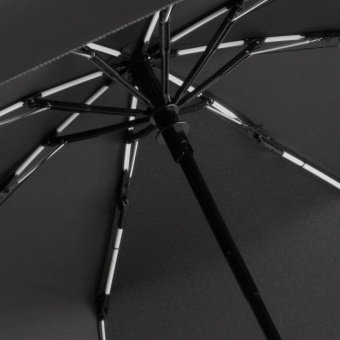 Зонт складной AOC Mini с цветными спицами, белый фото 