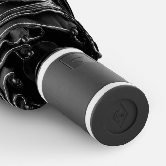 Зонт складной AOC Mini с цветными спицами, белый фото 