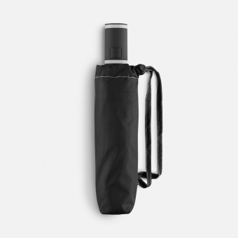 Зонт складной AOC Mini с цветными спицами, белый фото 