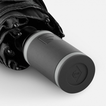 Зонт складной AOC Mini с цветными спицами, серый фото 