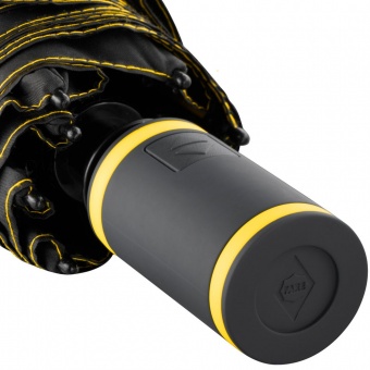 Зонт складной AOC Mini с цветными спицами, желтый фото 